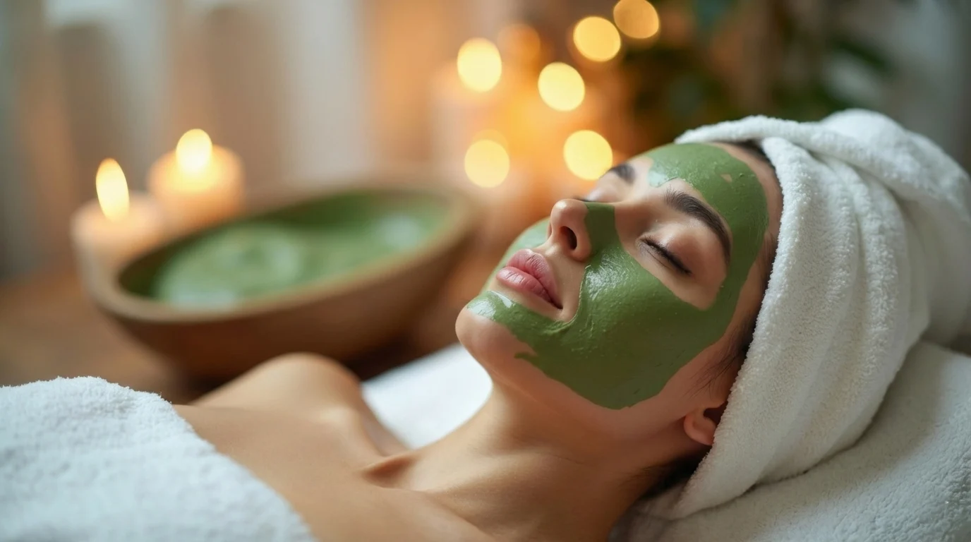 Organic facial treatment at skin care salon Midtown NYC