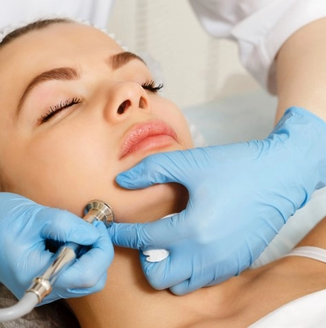 Facial lifting microcurrent treatment for skin rejuvenation in Midtown Manhattan