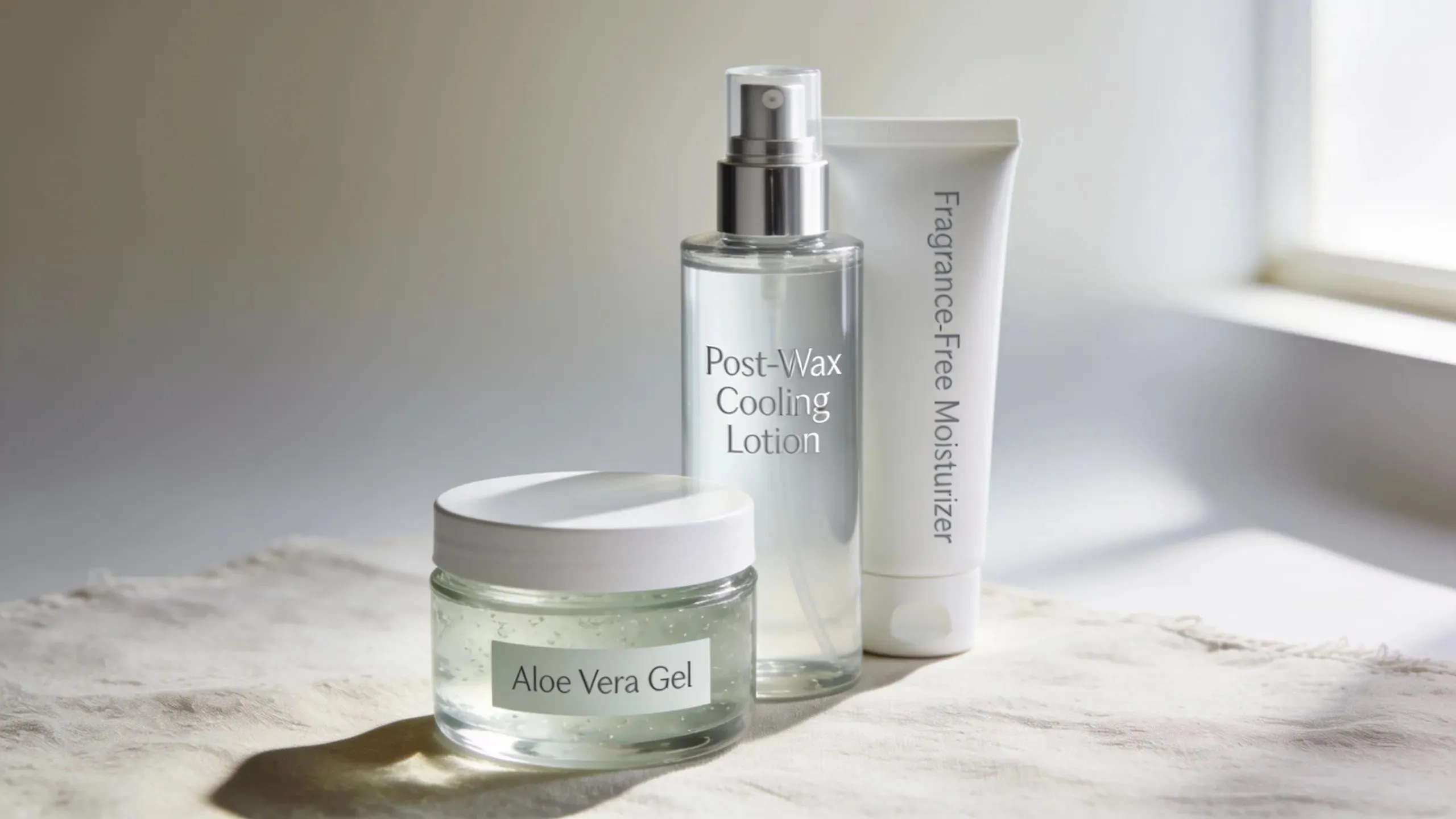 Skin soothing products recommended for post-wax care for acne-prone skin