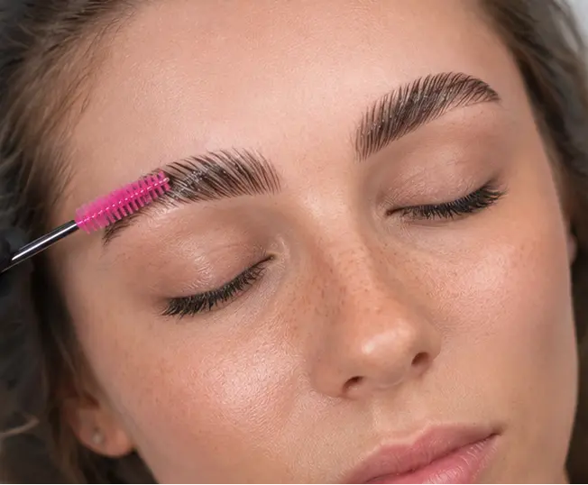 Brow lamination before and after results in NYC