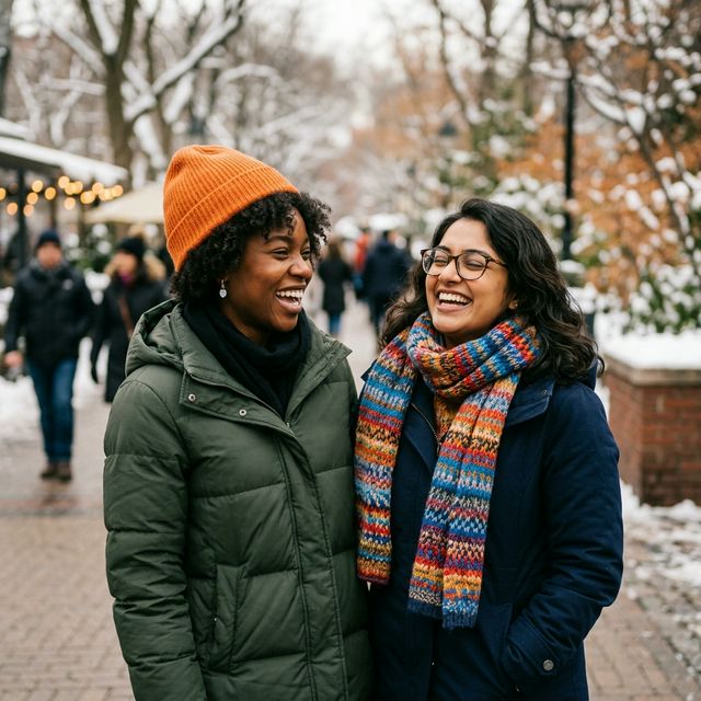 Two happy women embracing smooth, confident skin after waxing treatments