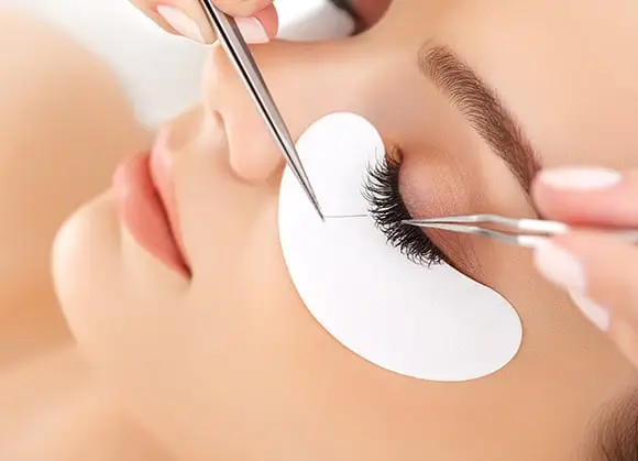Beautiful volume eyelash extensions near our Park Avenue salon